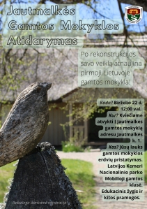 Po rekonstrukcijos savo veiklą atnaujina pirmoji Lietuvoje Gamtos mokykla!